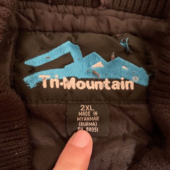 men 2XL tri mountain vest with logo black - Picture 2 of 8